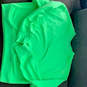 Cropped neon sweatshirt from Athleta